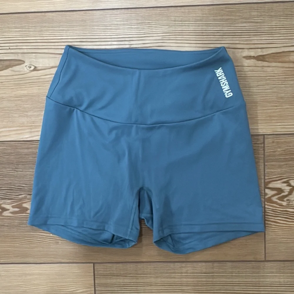 Gymshark Blue Biker Shorts - Picture 1 of 1